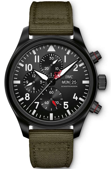 iwc pilot black ceramic|iwc pilot chronograph top gun.